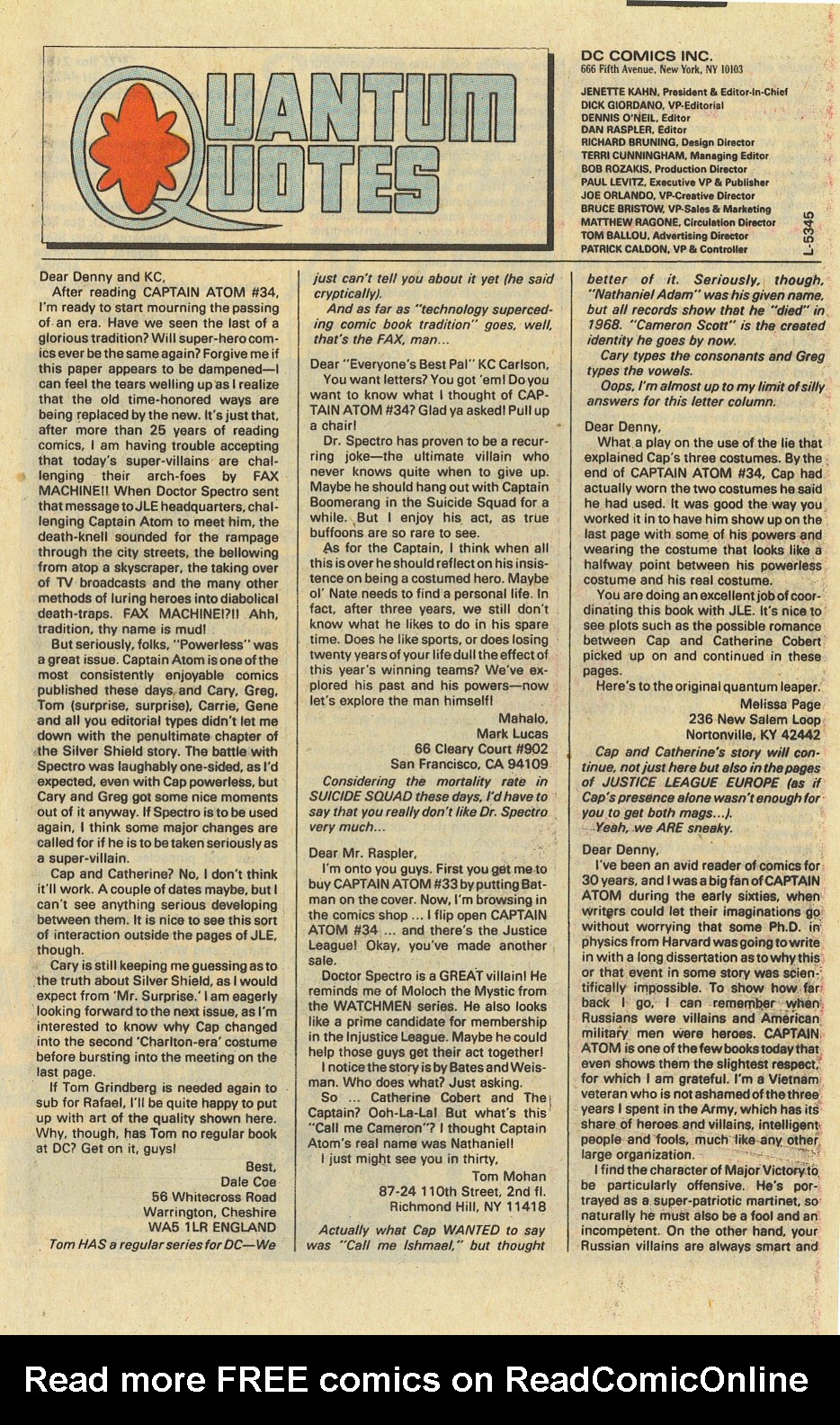 Read online Captain Atom (1987) comic -  Issue #37 - 24