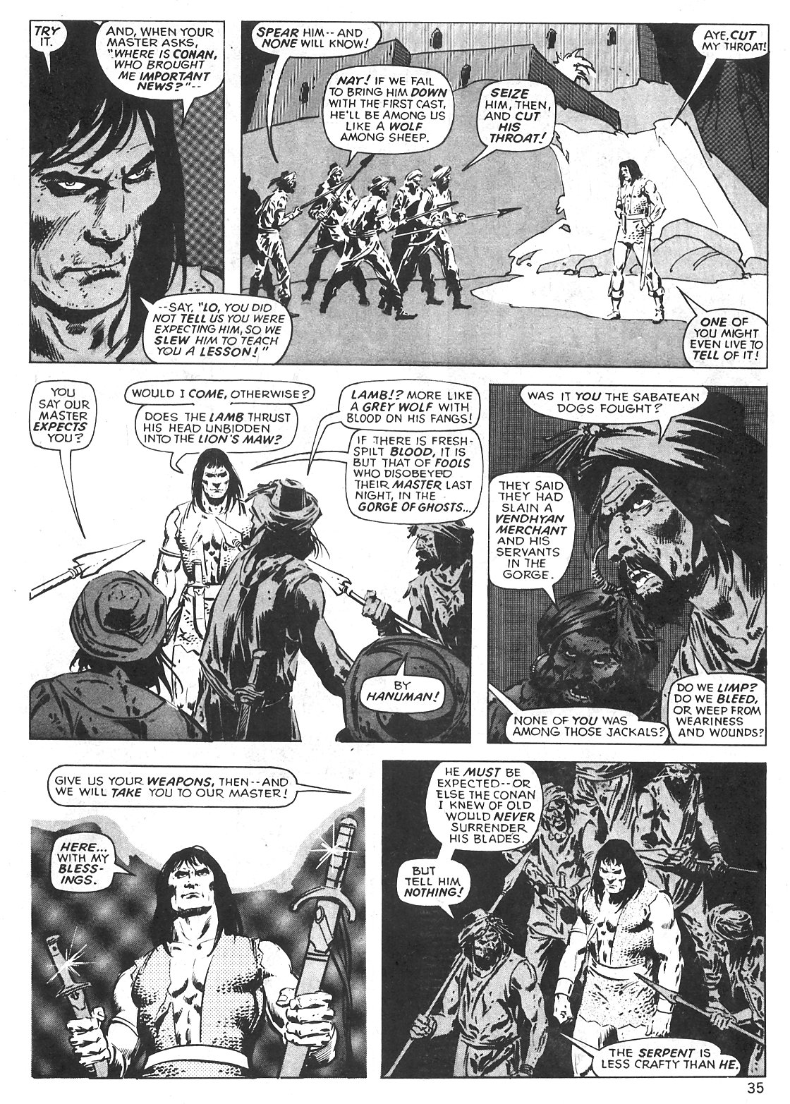 Read online The Savage Sword Of Conan comic -  Issue #31 - 35