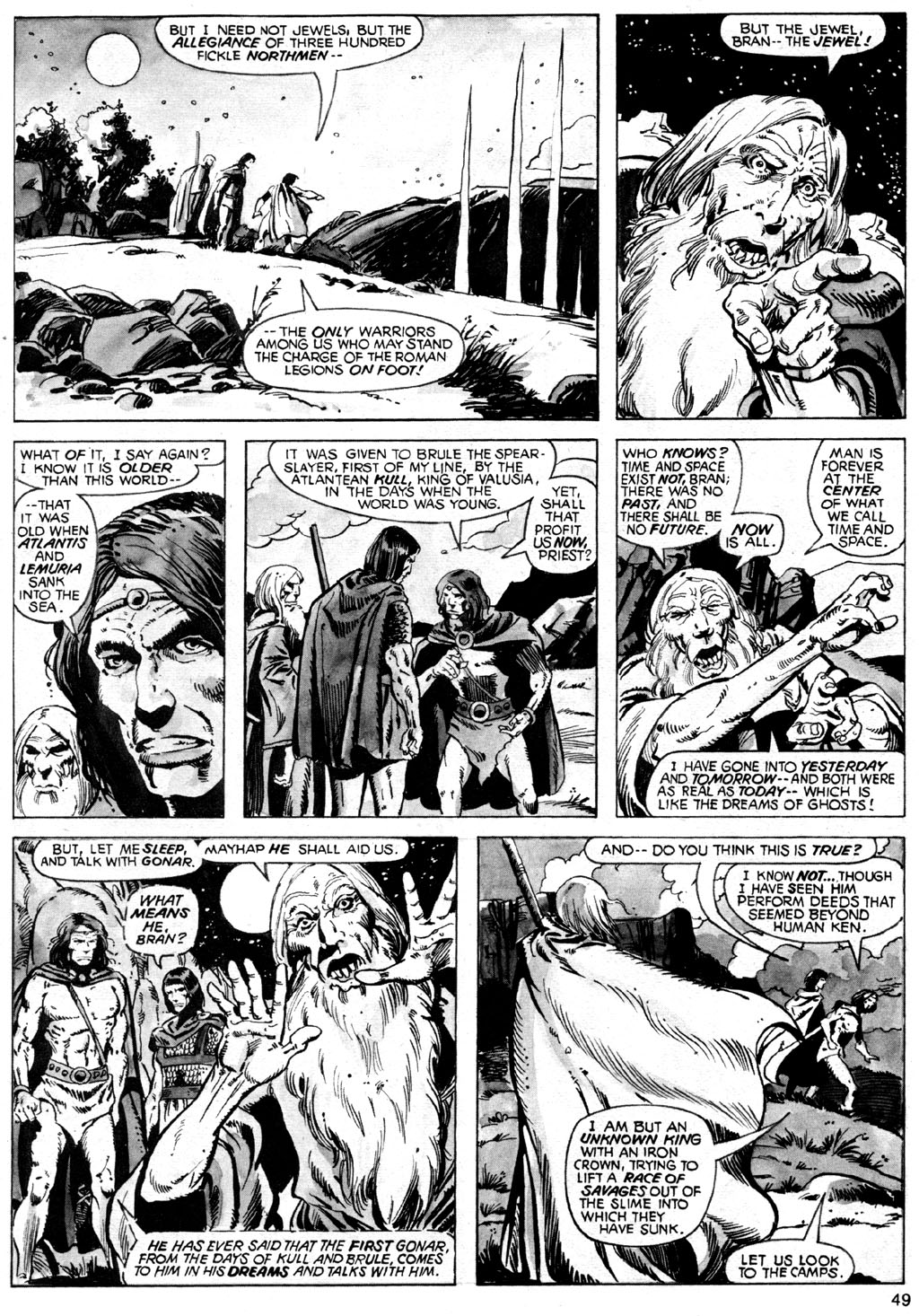 Read online The Savage Sword Of Conan comic -  Issue #42 - 49