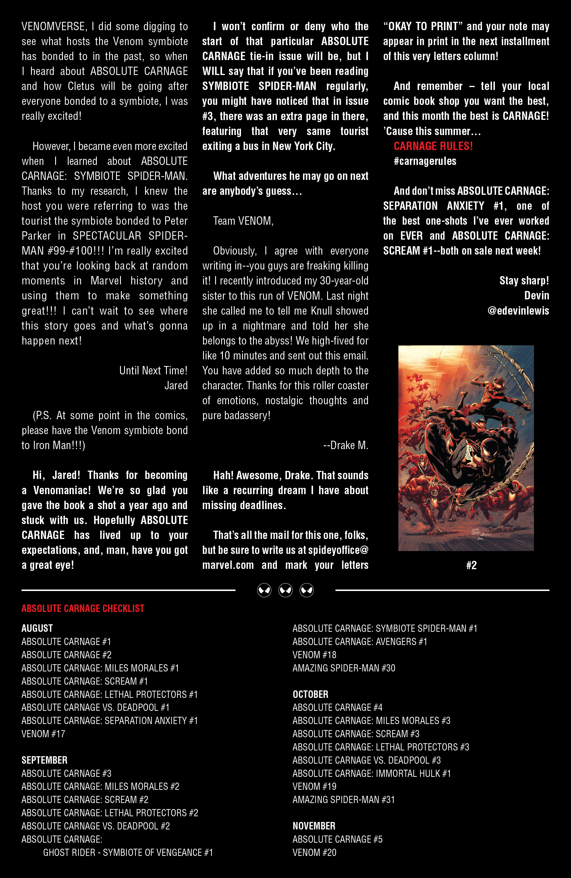 Read online Absolute Carnage comic -  Issue #1 - 62