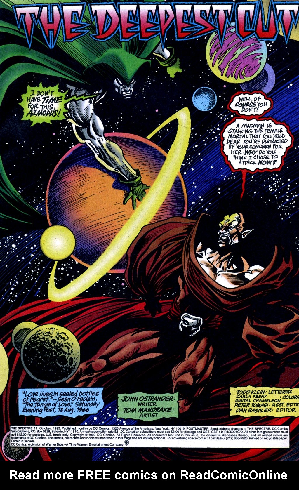 Read online The Spectre (1992) comic -  Issue #11 - 2