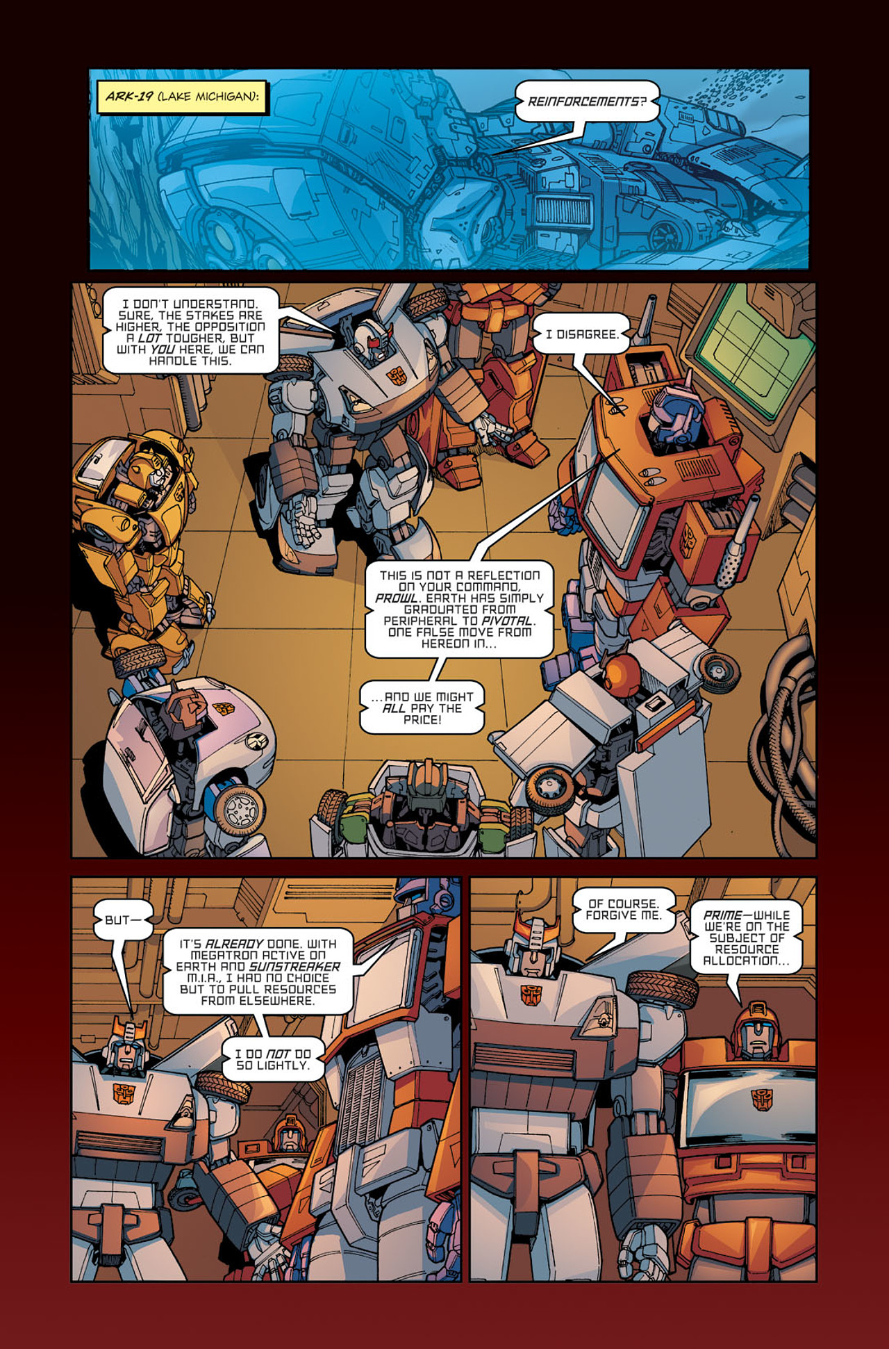 Read online The Transformers: Escalation comic -  Issue #3 - 9