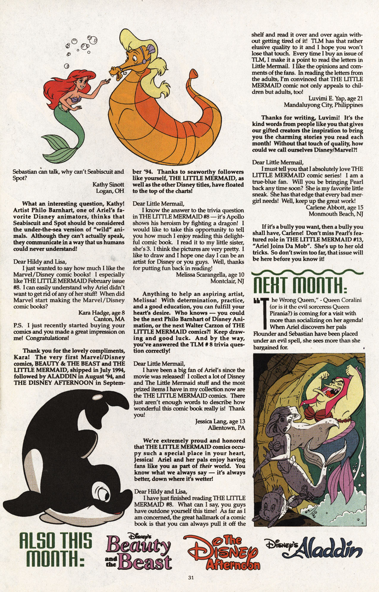 Read online Disney's The Little Mermaid comic -  Issue #10 - 32