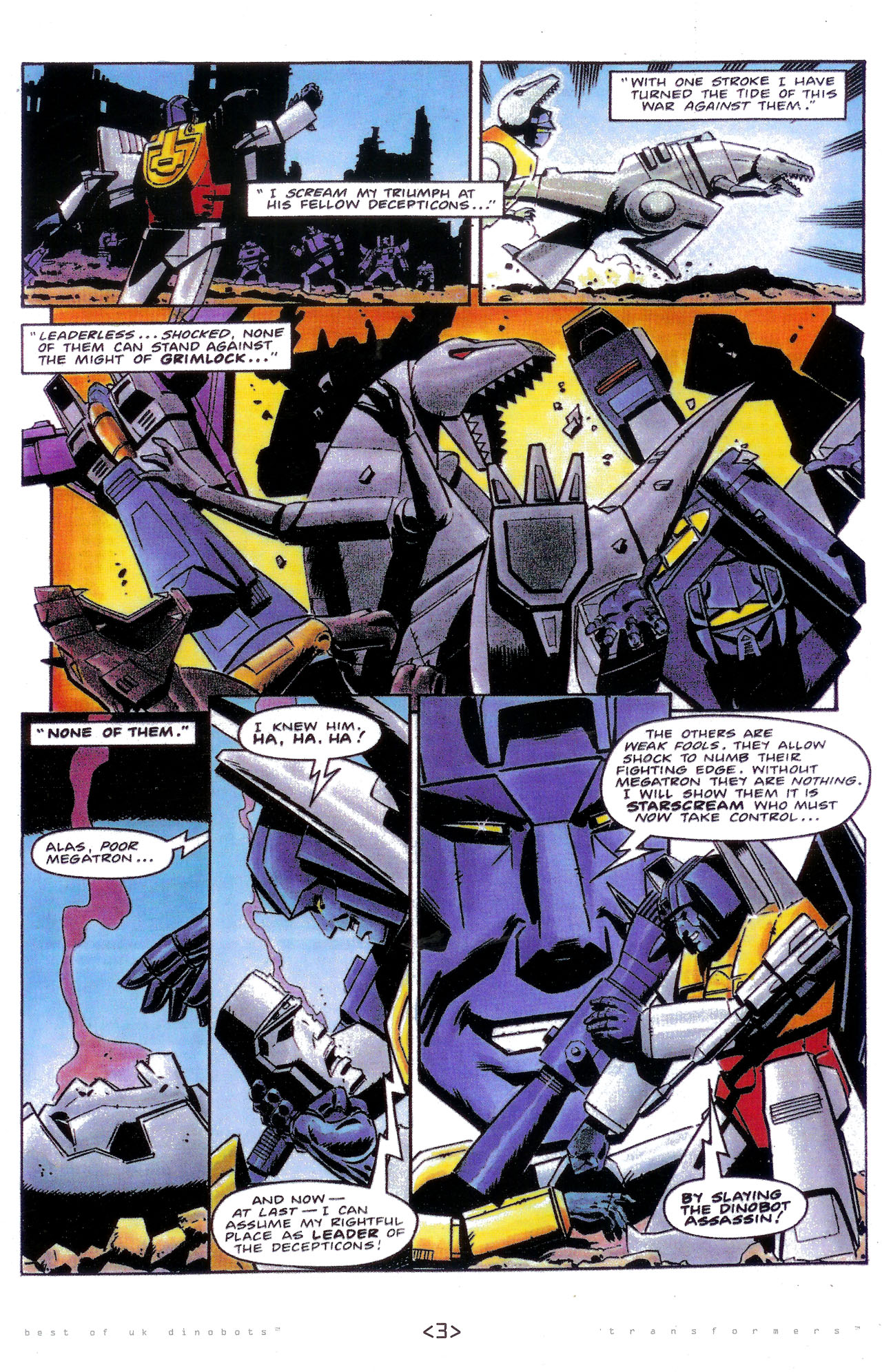 Read online The Transformers: Best of UK: Dinobots comic -  Issue #4 - 6