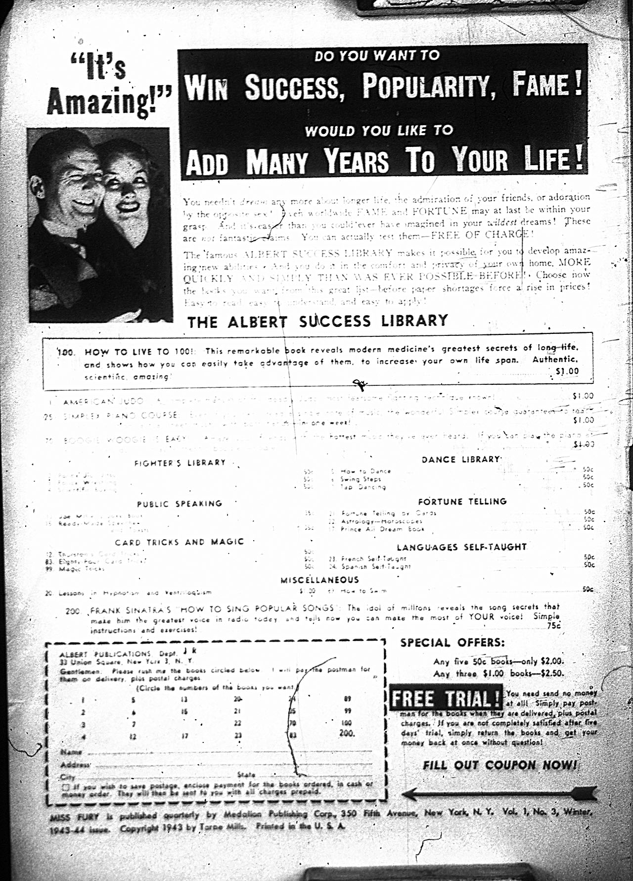 Read online Miss Fury (1942) comic -  Issue #3 - 2