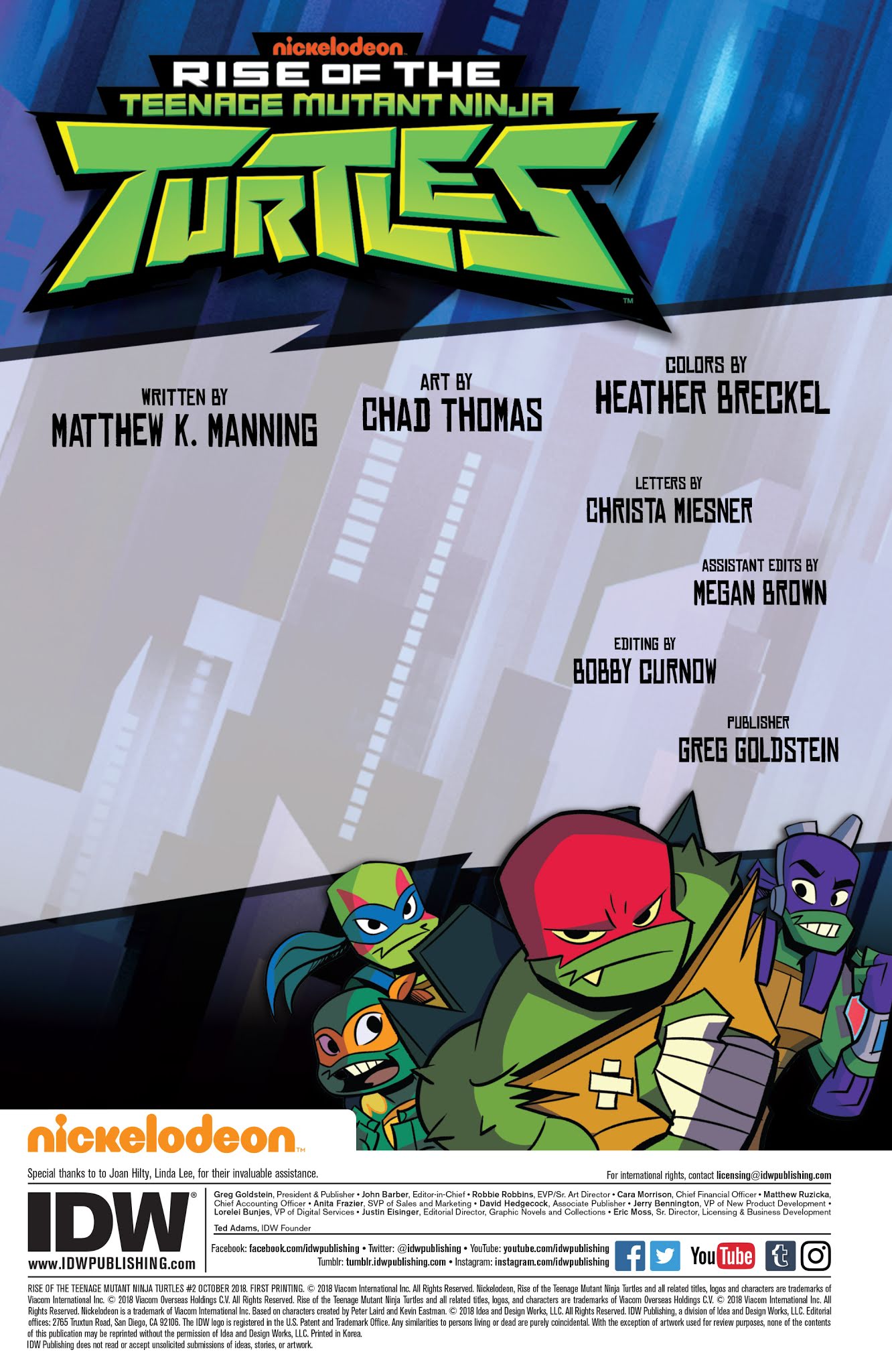 Read online Rise of the Teenage Mutant Ninja Turtles comic -  Issue #2 - 2