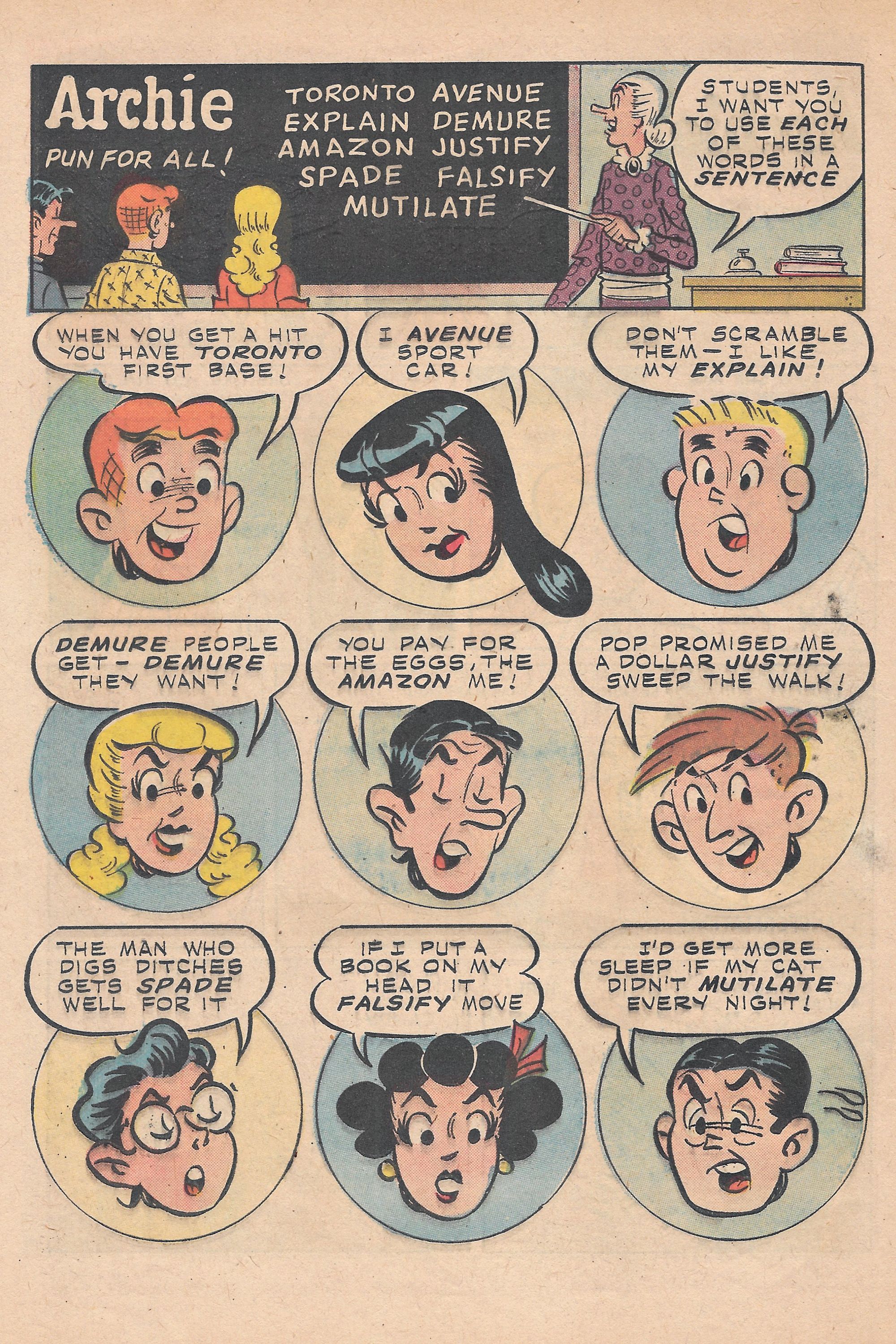 Read online Archie's Joke Book Magazine comic -  Issue #34 - 24