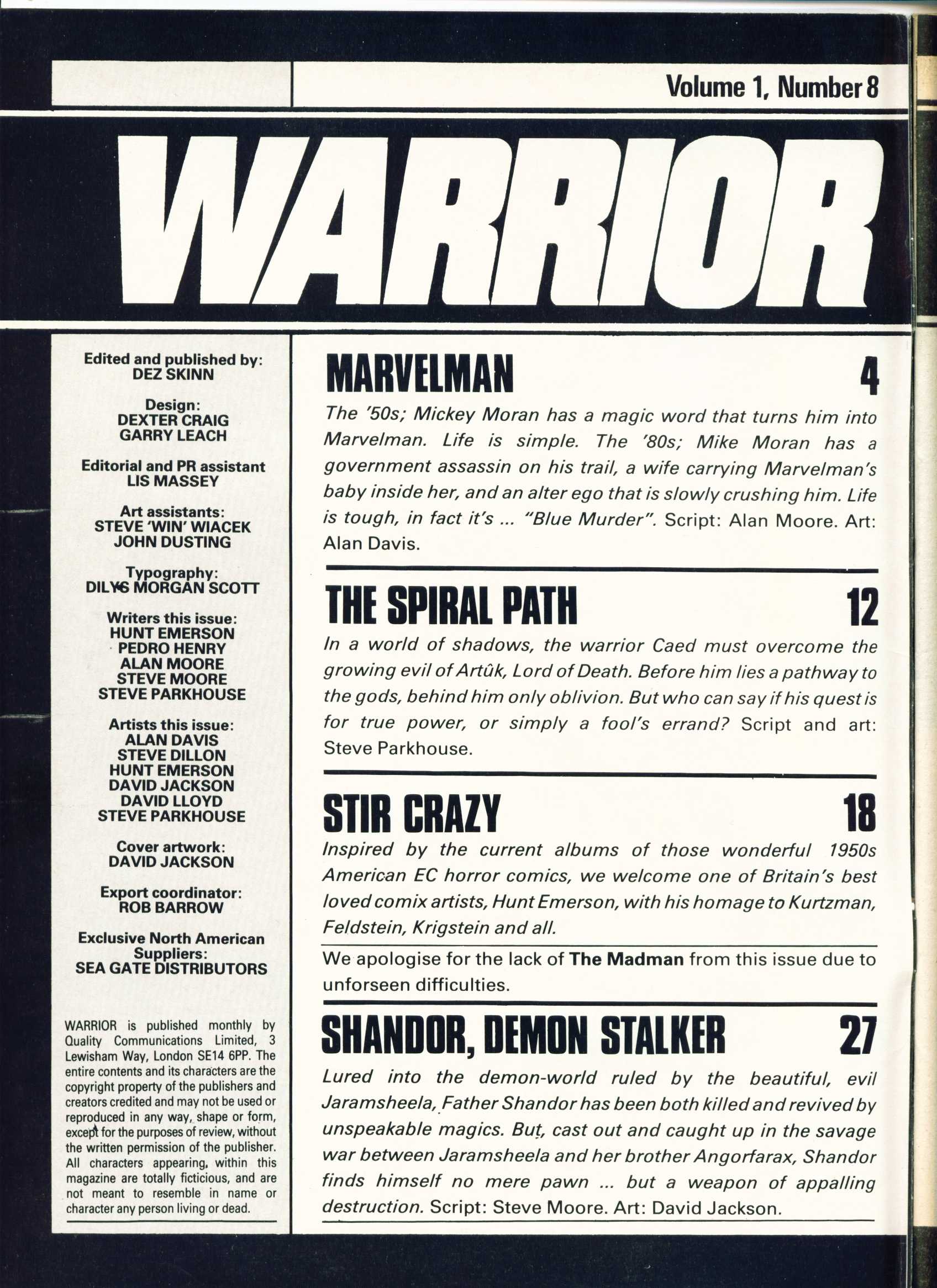 Read online Warrior comic -  Issue #8 - 2