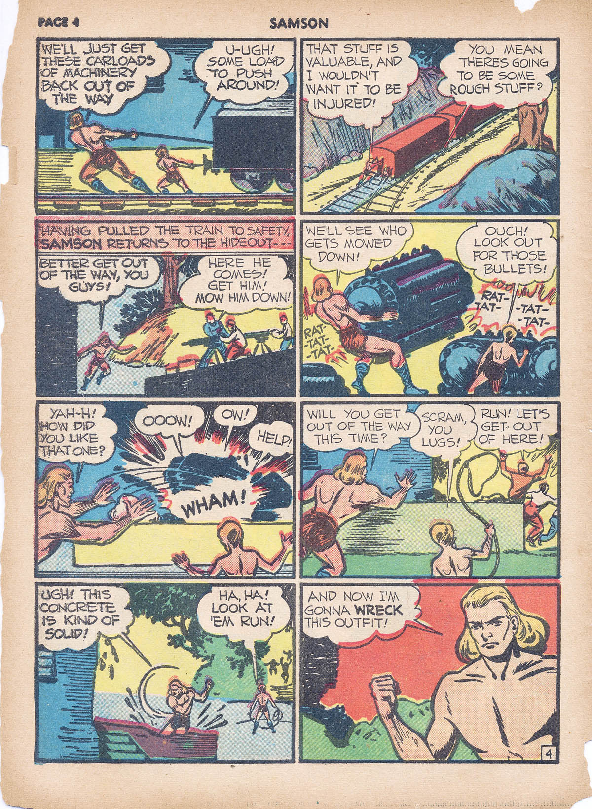 Read online Samson (1940) comic -  Issue #4 - 6