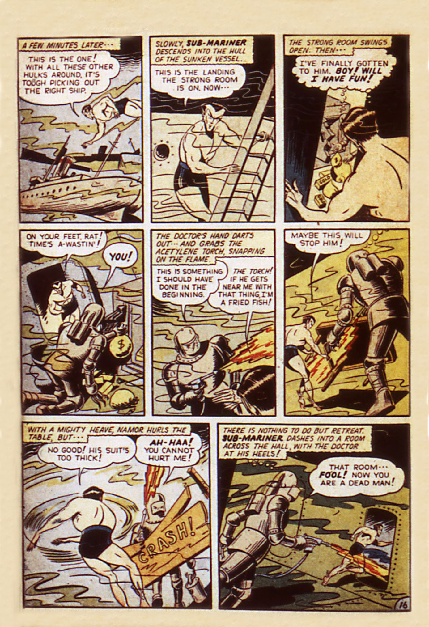 Read online Sub-Mariner Comics comic -  Issue #7 - 18