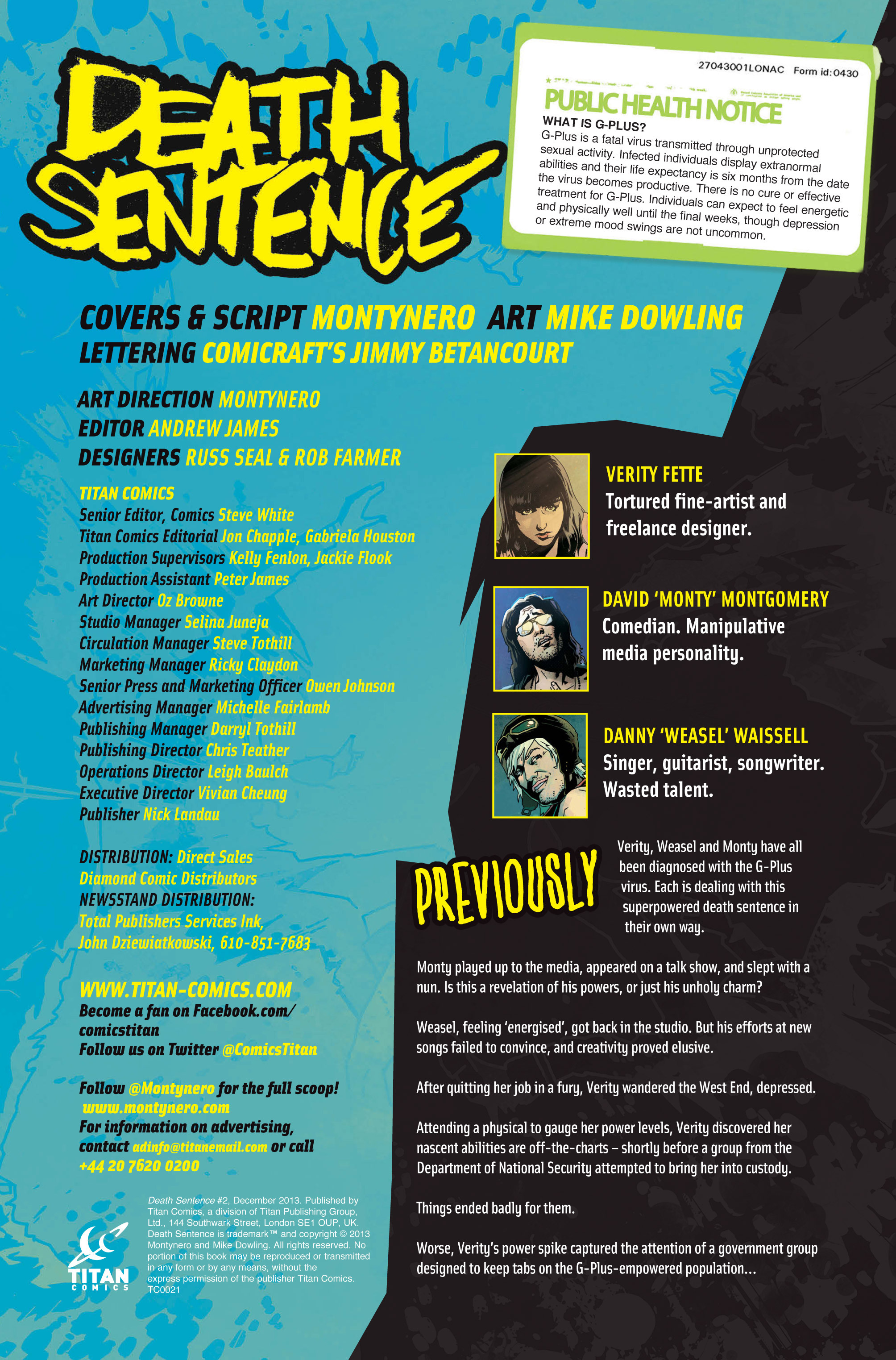Read online Death Sentence comic -  Issue #2 - 2