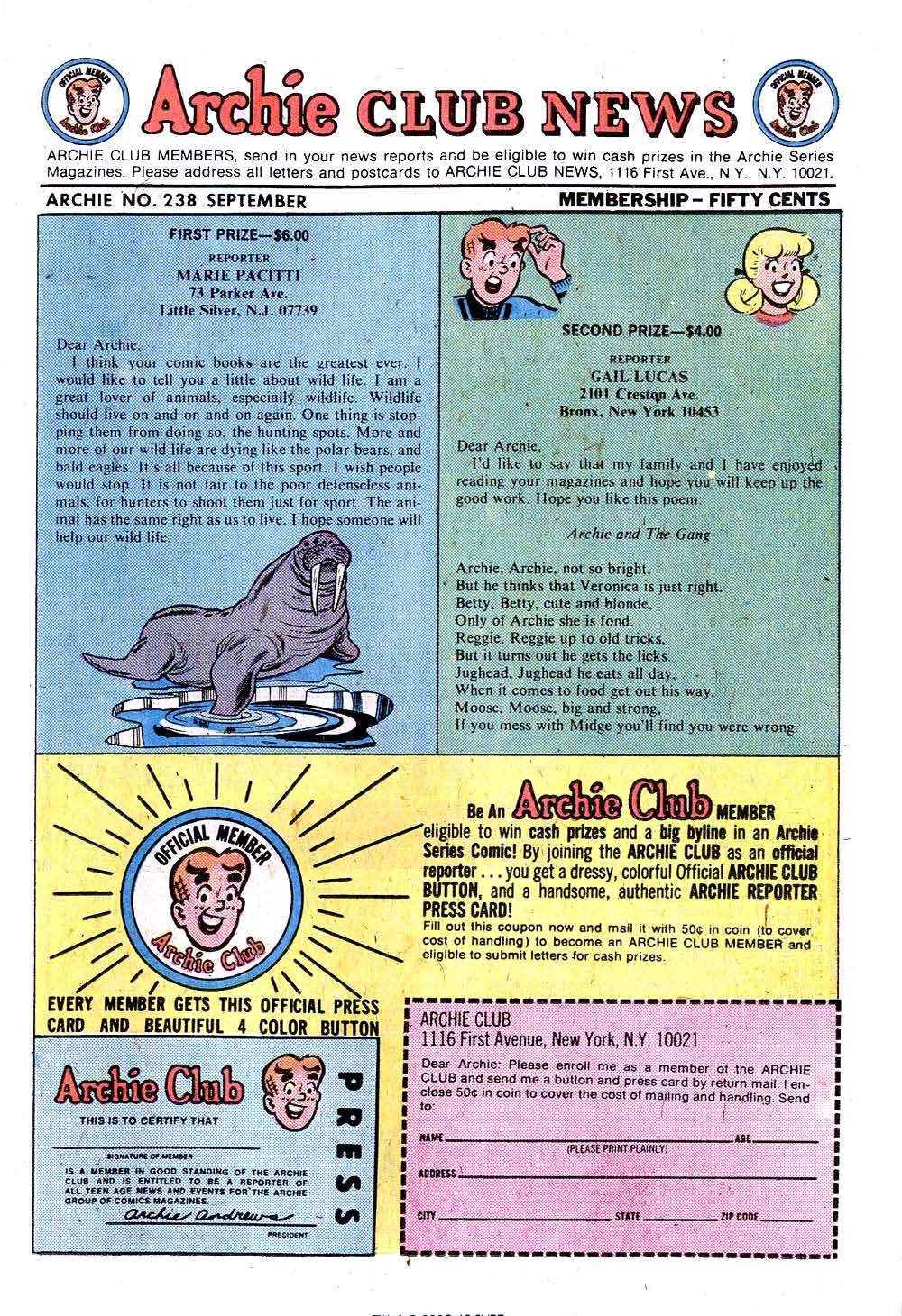 Read online Archie (1960) comic -  Issue #238 - 11