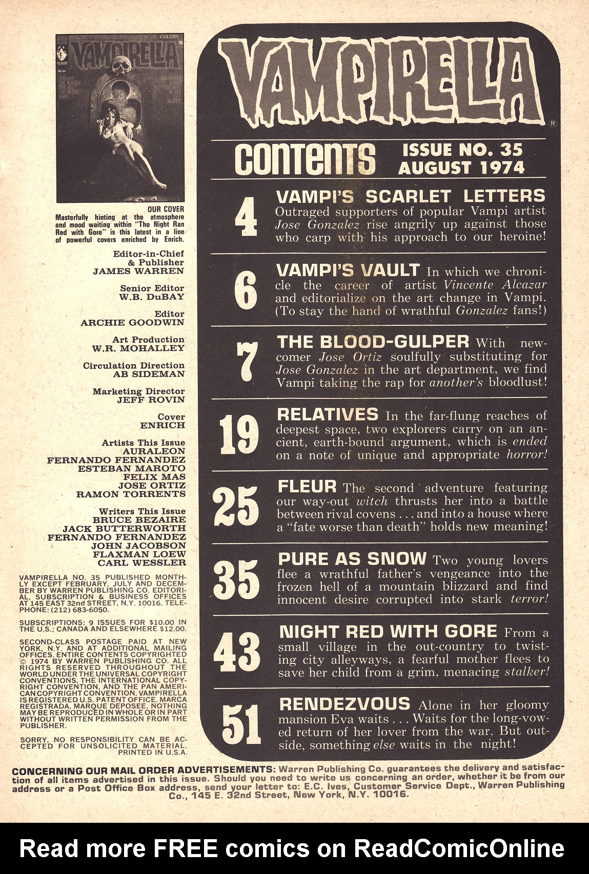 Read online Vampirella (1969) comic -  Issue #35 - 3
