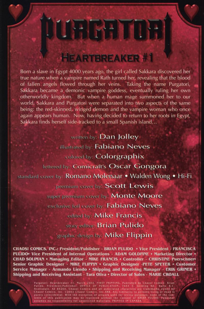 Read online Purgatori: Heartbreaker comic -  Issue # Full - 2