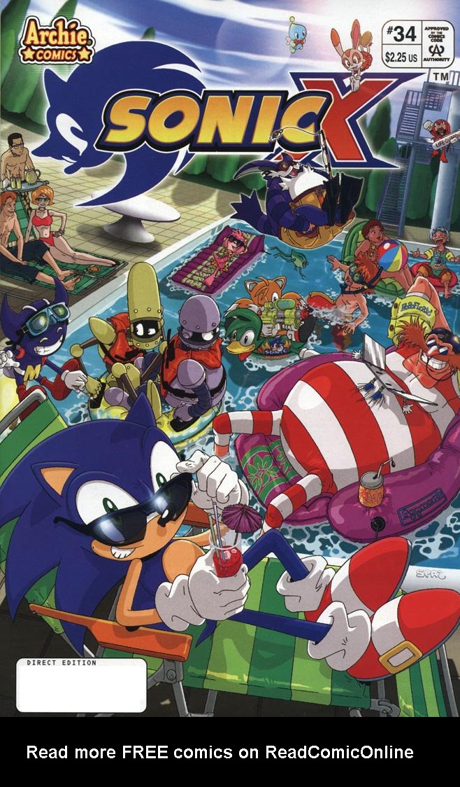 Read online Sonic X comic -  Issue #34 - 1