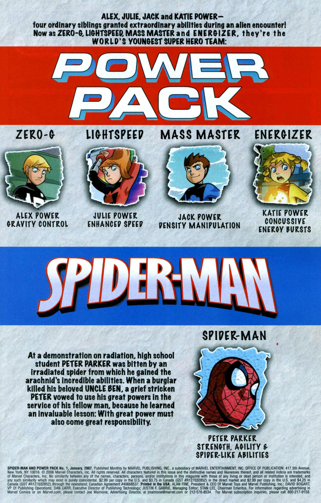 Read online Spider-Man and Power Pack comic -  Issue #1 - 5