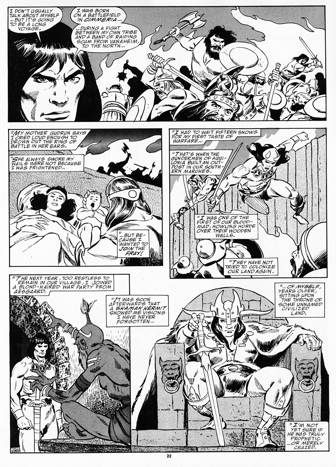Read online The Savage Sword Of Conan comic -  Issue #190 - 24