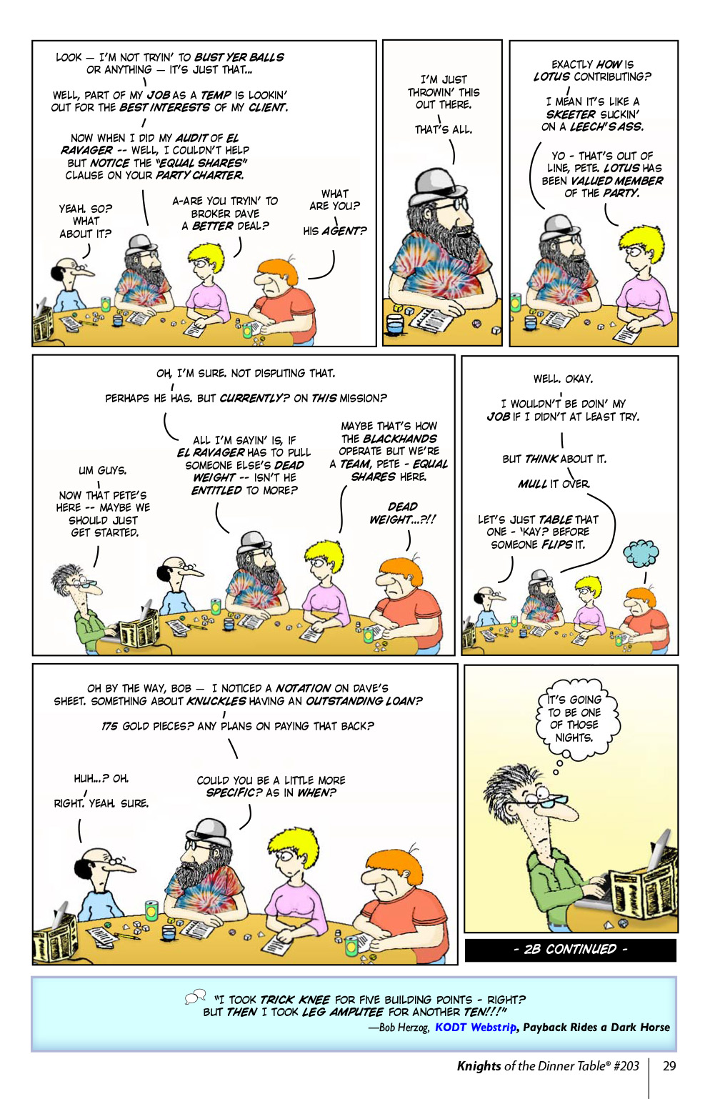 Read online Knights of the Dinner Table comic -  Issue #203 - 31