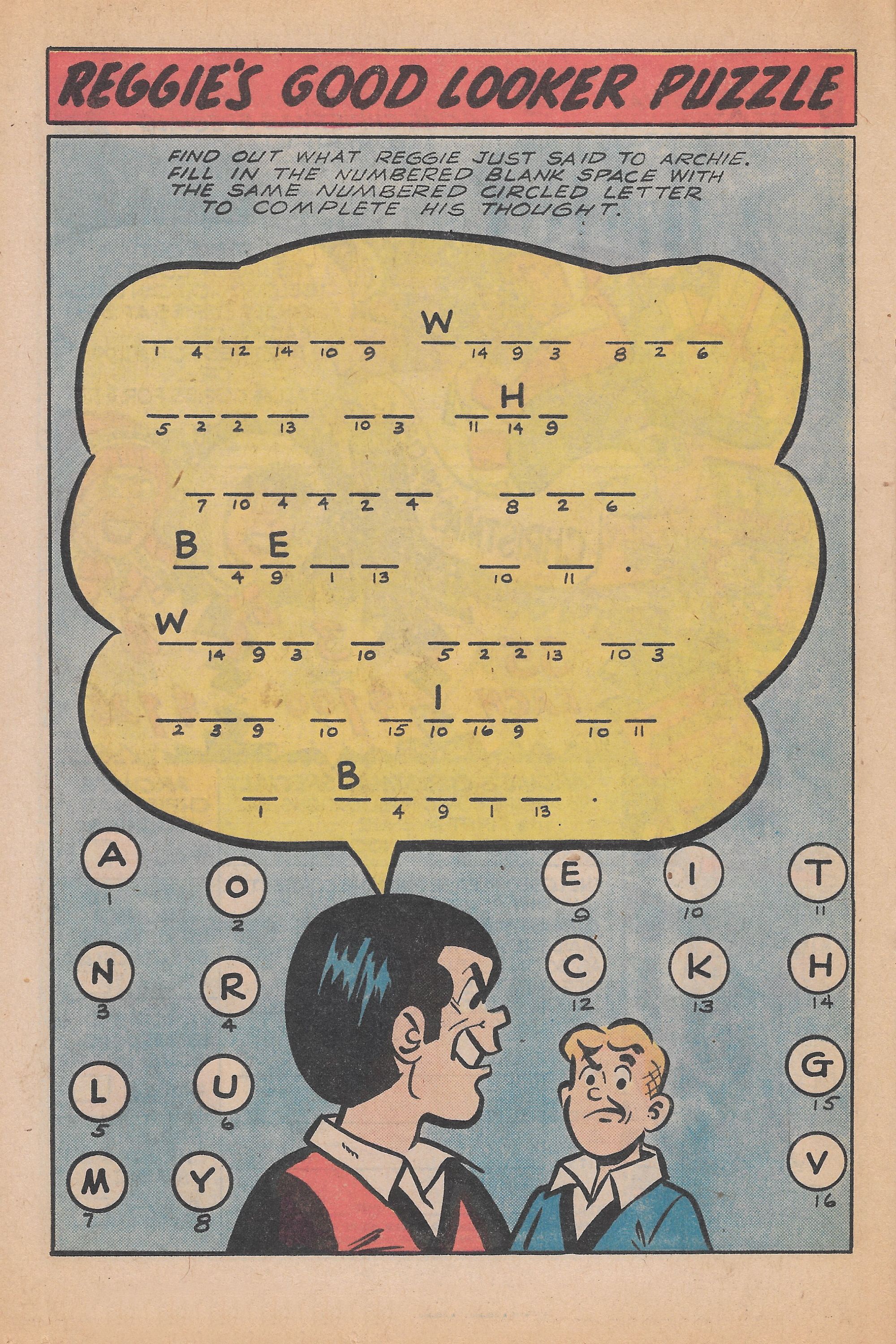Read online Reggie and Me (1966) comic -  Issue #102 - 20
