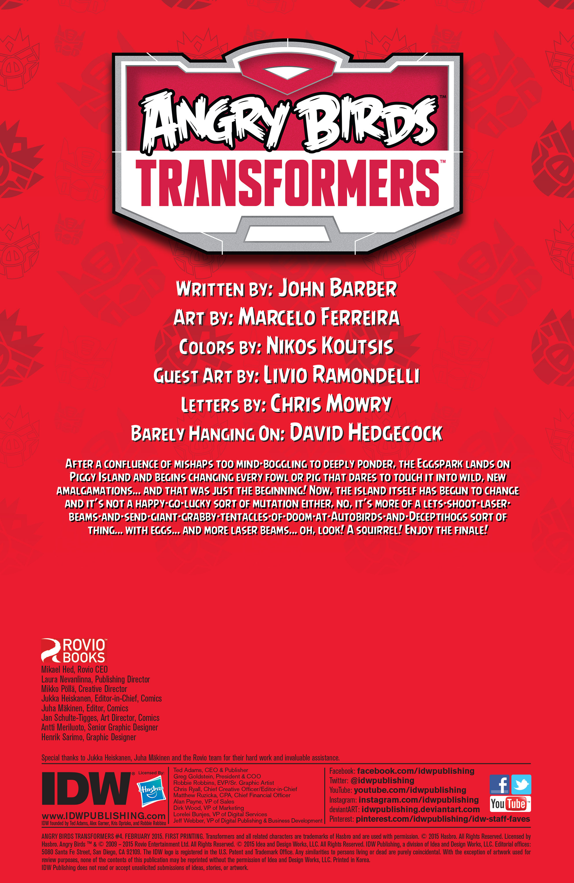 Read online Angry Birds Transformers comic -  Issue #4 - 2