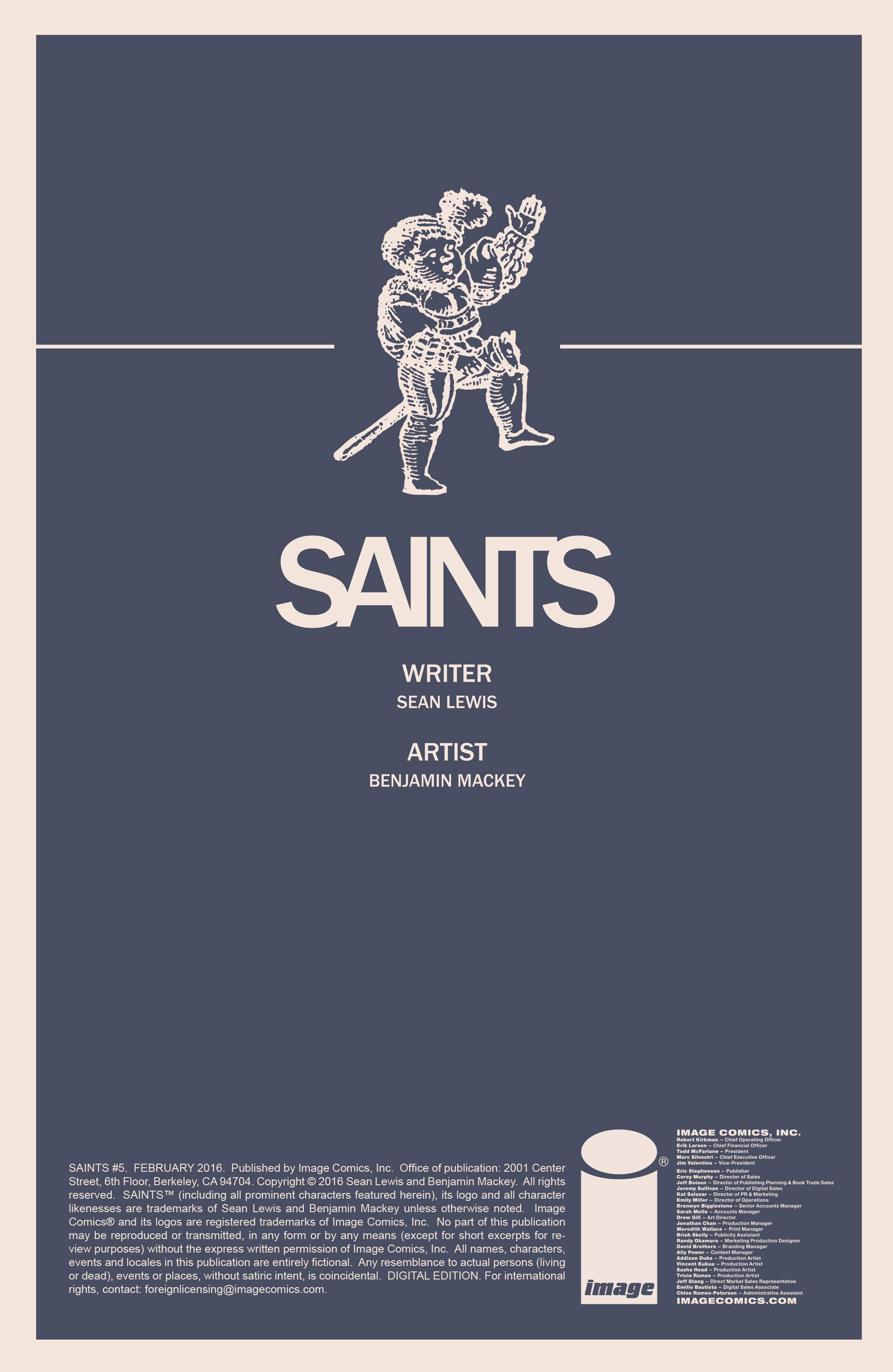 Read online Saints (2015) comic -  Issue #5 - 2
