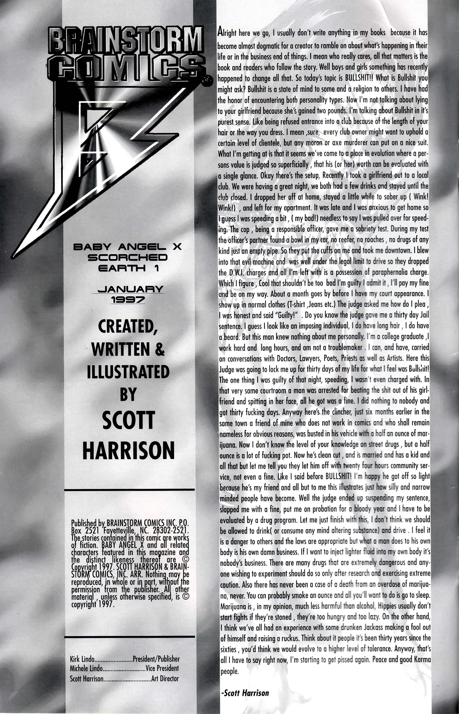 Read online Baby Angel X: Scorched Earth comic -  Issue #1 - 2