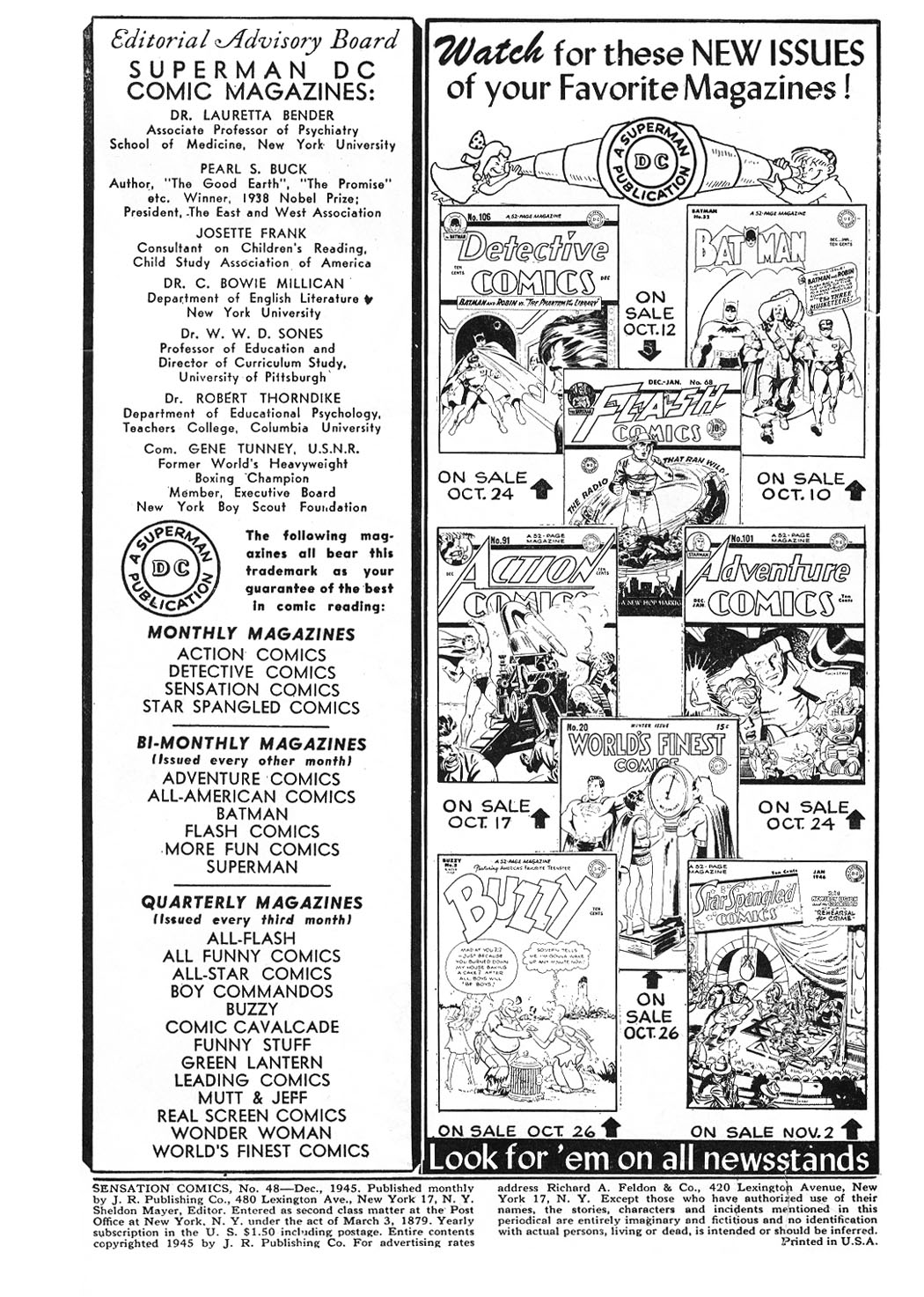 Read online Sensation (Mystery) Comics comic -  Issue #48 - 2