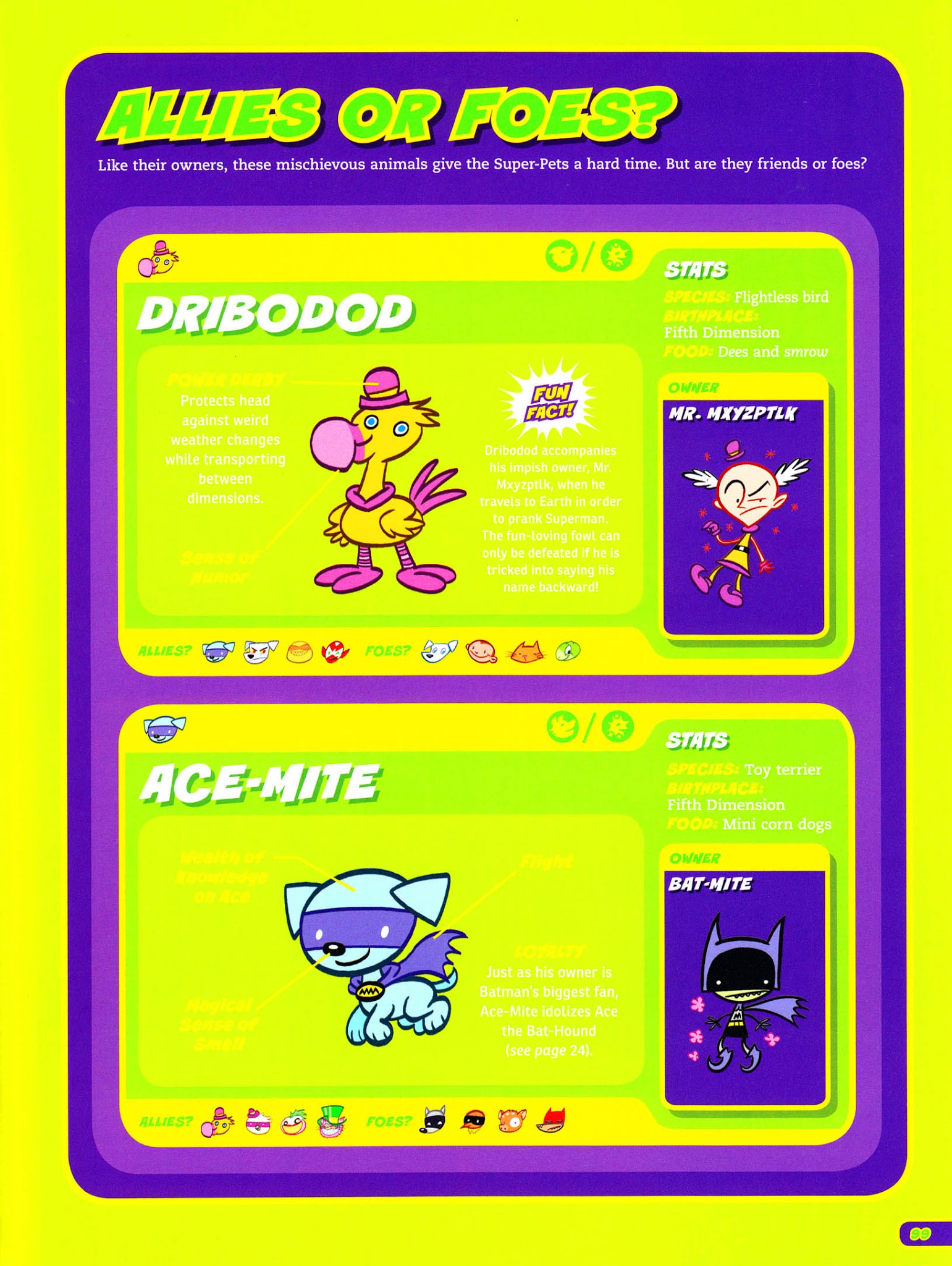 Read online DC Super-Pets Character Encyclopedia comic -  Issue # TPB - 101