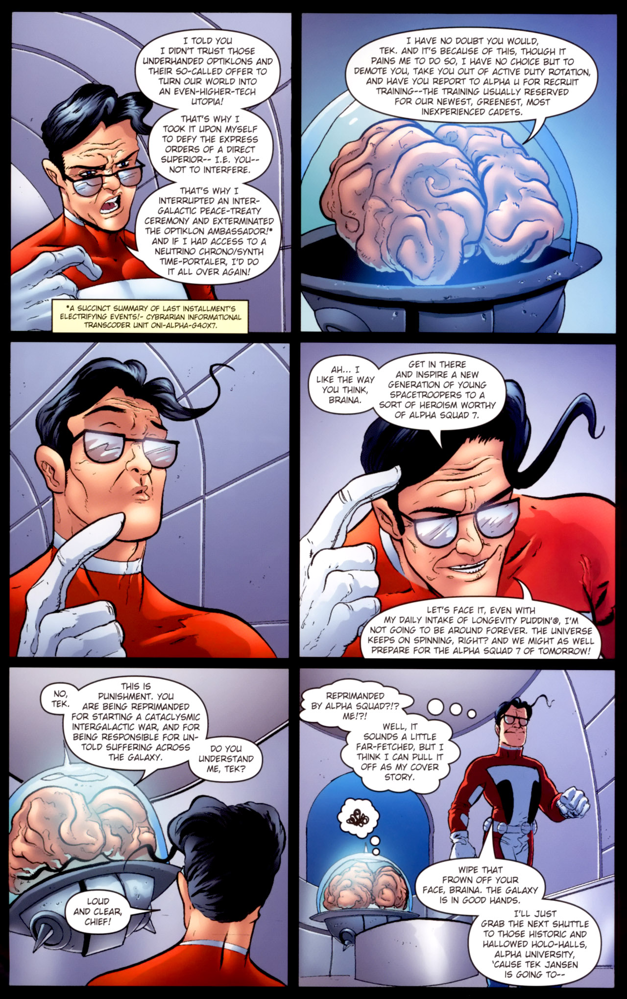 Read online Stephen Colbert's Tek Jansen comic -  Issue #2 - 6