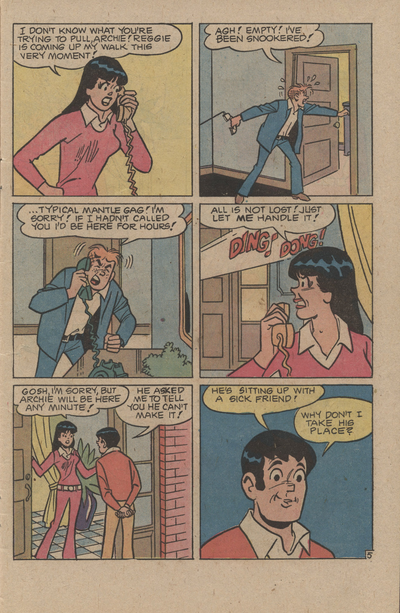 Read online Reggie and Me (1966) comic -  Issue #92 - 7