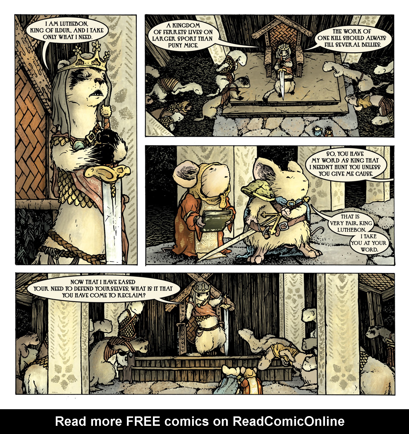 Read online Mouse Guard: The Black Axe comic -  Issue #3 - 12