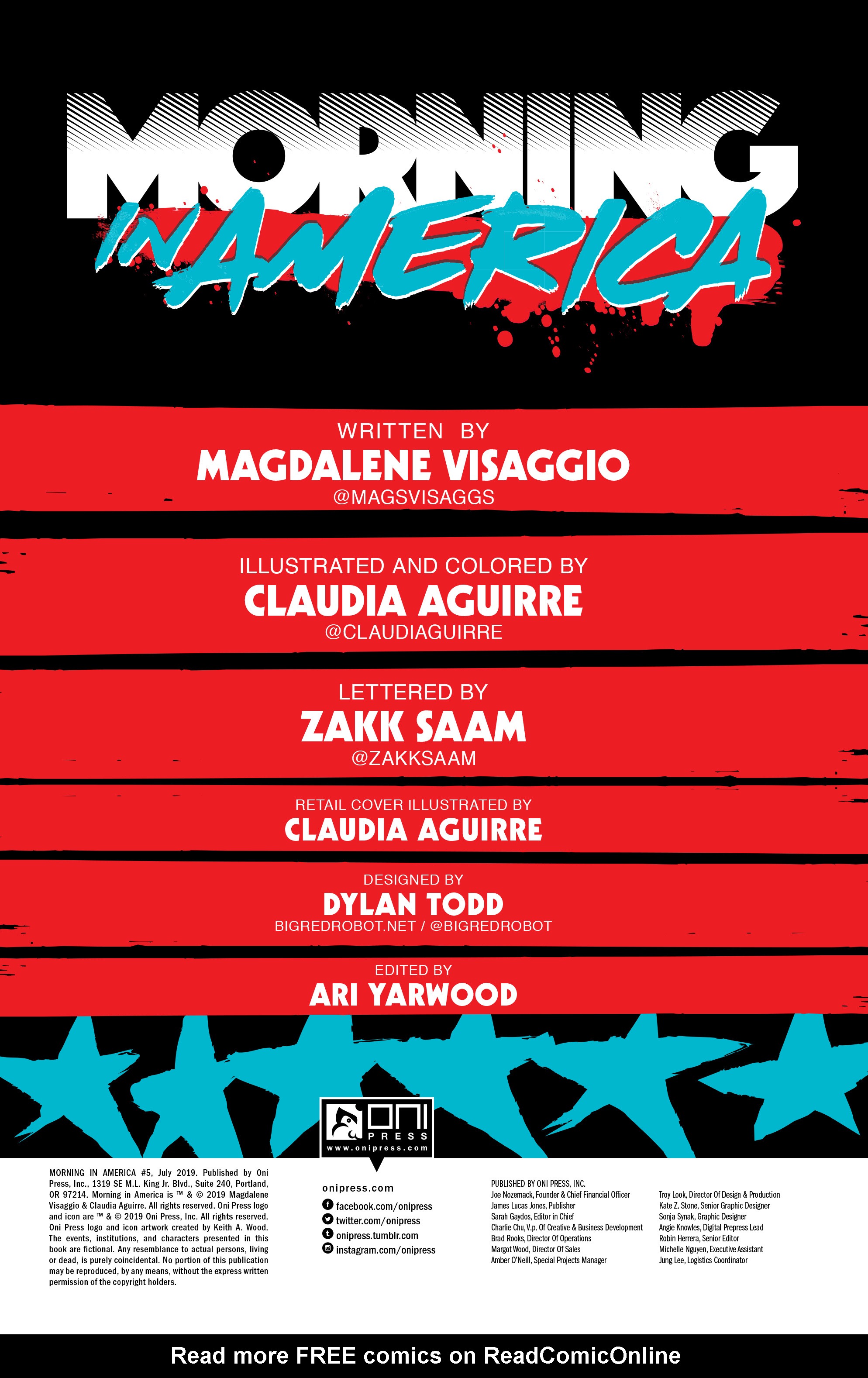 Read online Morning in America comic -  Issue #5 - 2