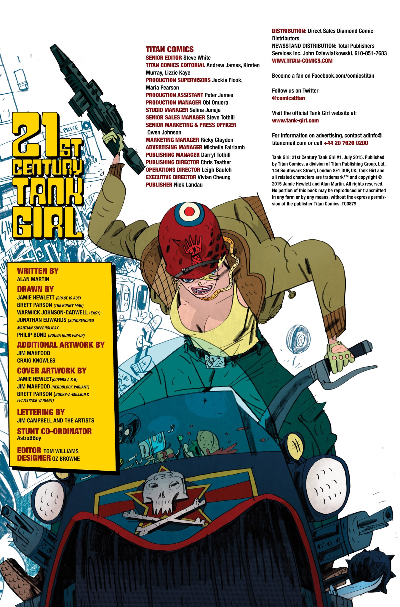 Read online Tank Girl: 21st Century Tank Girl comic -  Issue #1 - 2