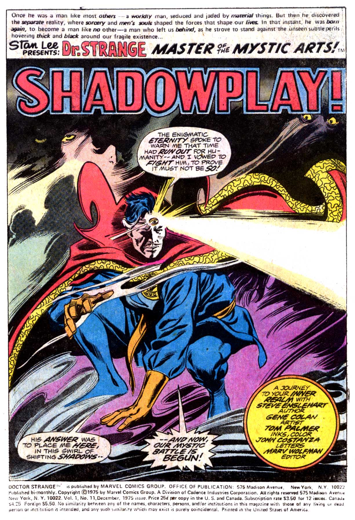 Read online Doctor Strange (1974) comic -  Issue #11 - 2