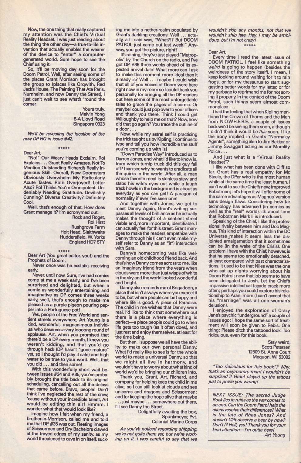 Read online Doom Patrol (1987) comic -  Issue #40 - 26