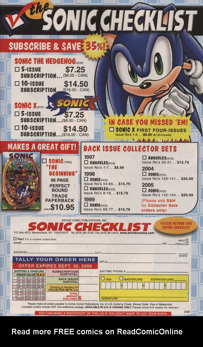 Read online Sonic X comic -  Issue #12 - 33