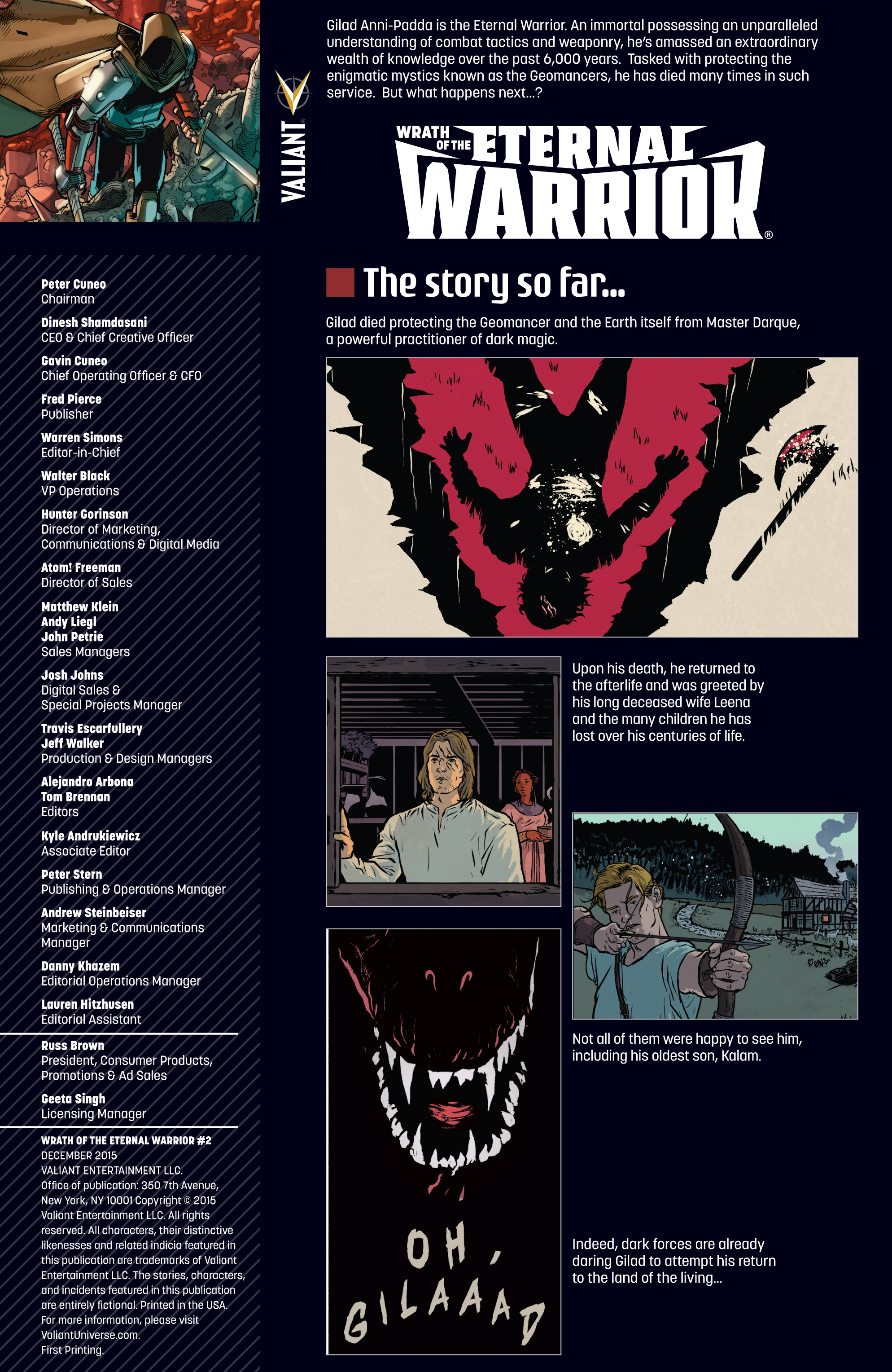 Read online Wrath of the Eternal Warrior comic -  Issue #2 - 2