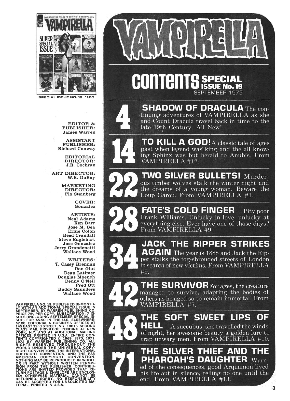 Read online Vampirella (1969) comic -  Issue #19 - 3