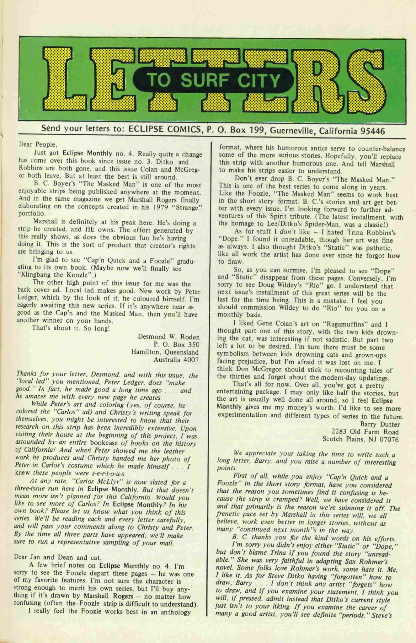 Read online Eclipse Monthly comic -  Issue #6 - 33