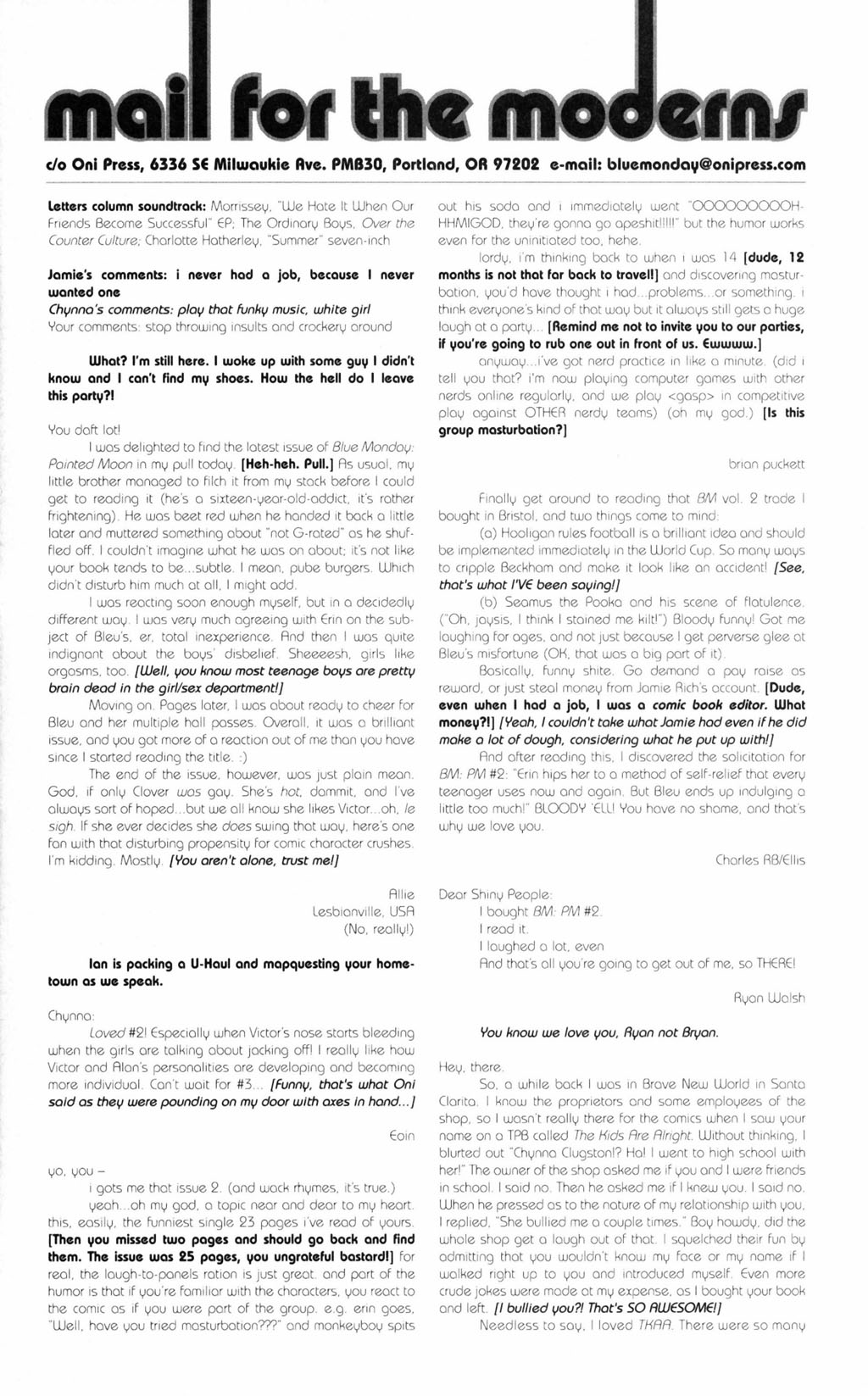 Read online Blue Monday: Painted Moon comic -  Issue #3 - 29