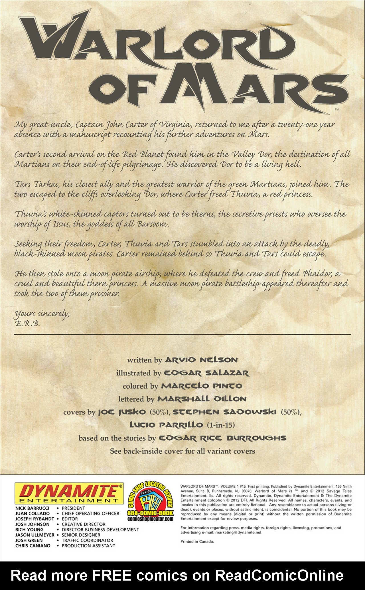 Read online Warlord of Mars comic -  Issue #15 - 4