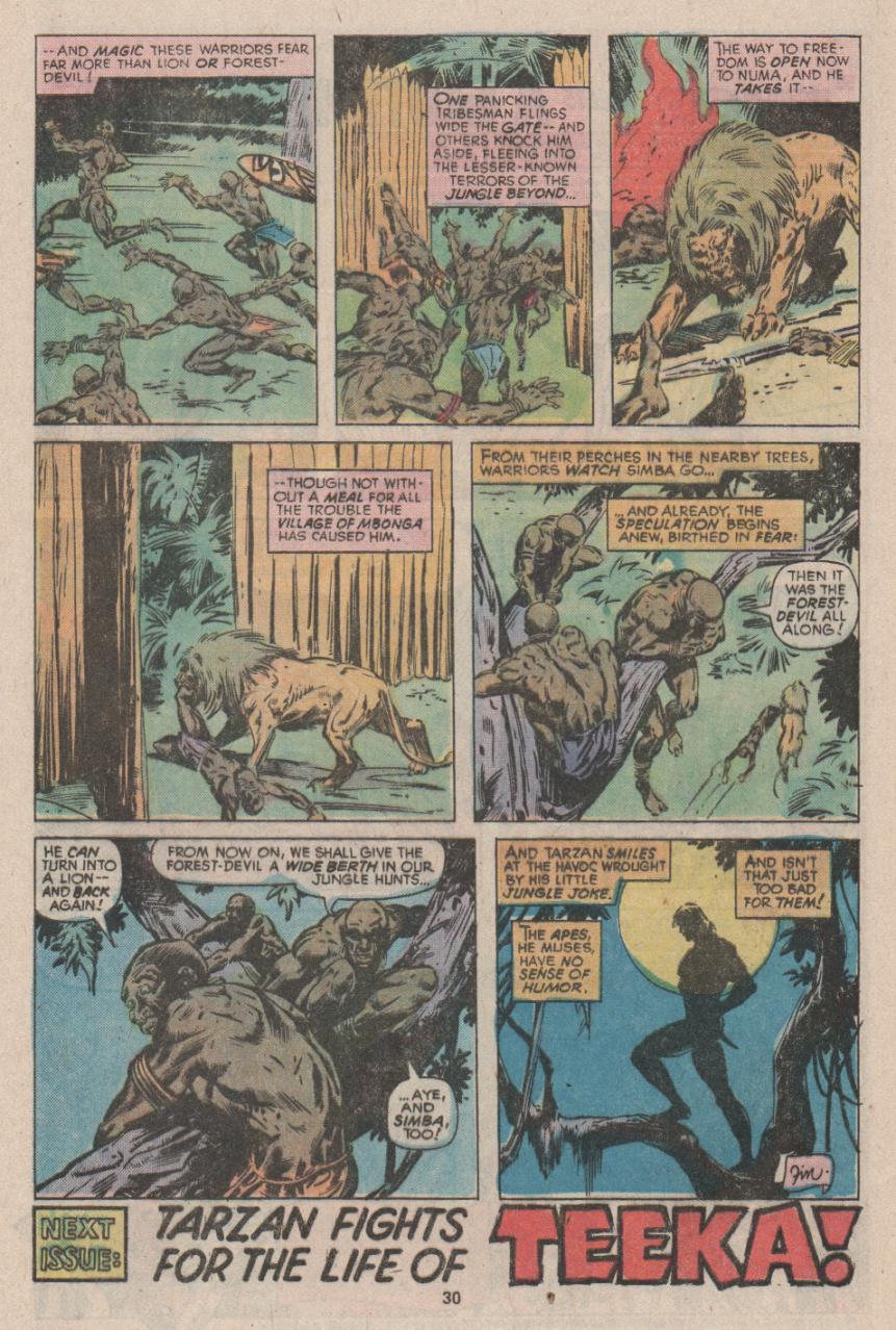 Read online Tarzan (1977) comic -  Issue #13 - 18