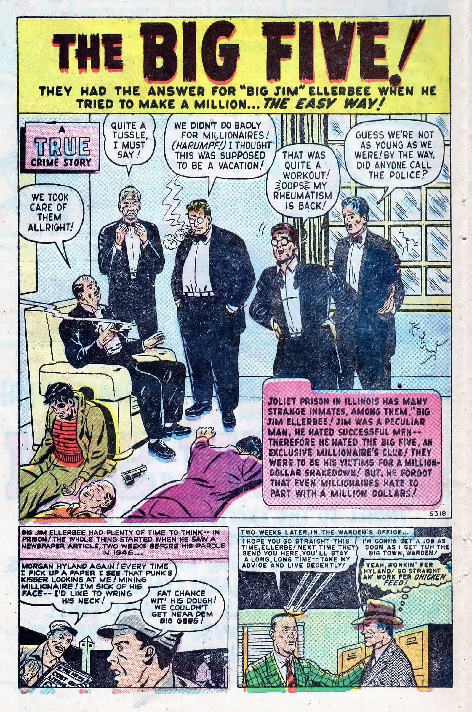 Read online Crime Cases Comics (1950) comic -  Issue #24 - 32