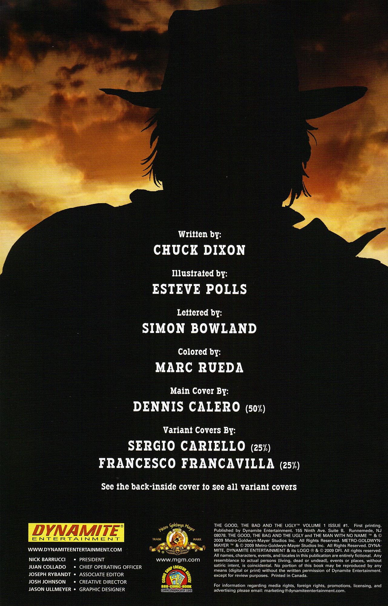 Read online The Good, the Bad and the Ugly comic -  Issue #1 - 2