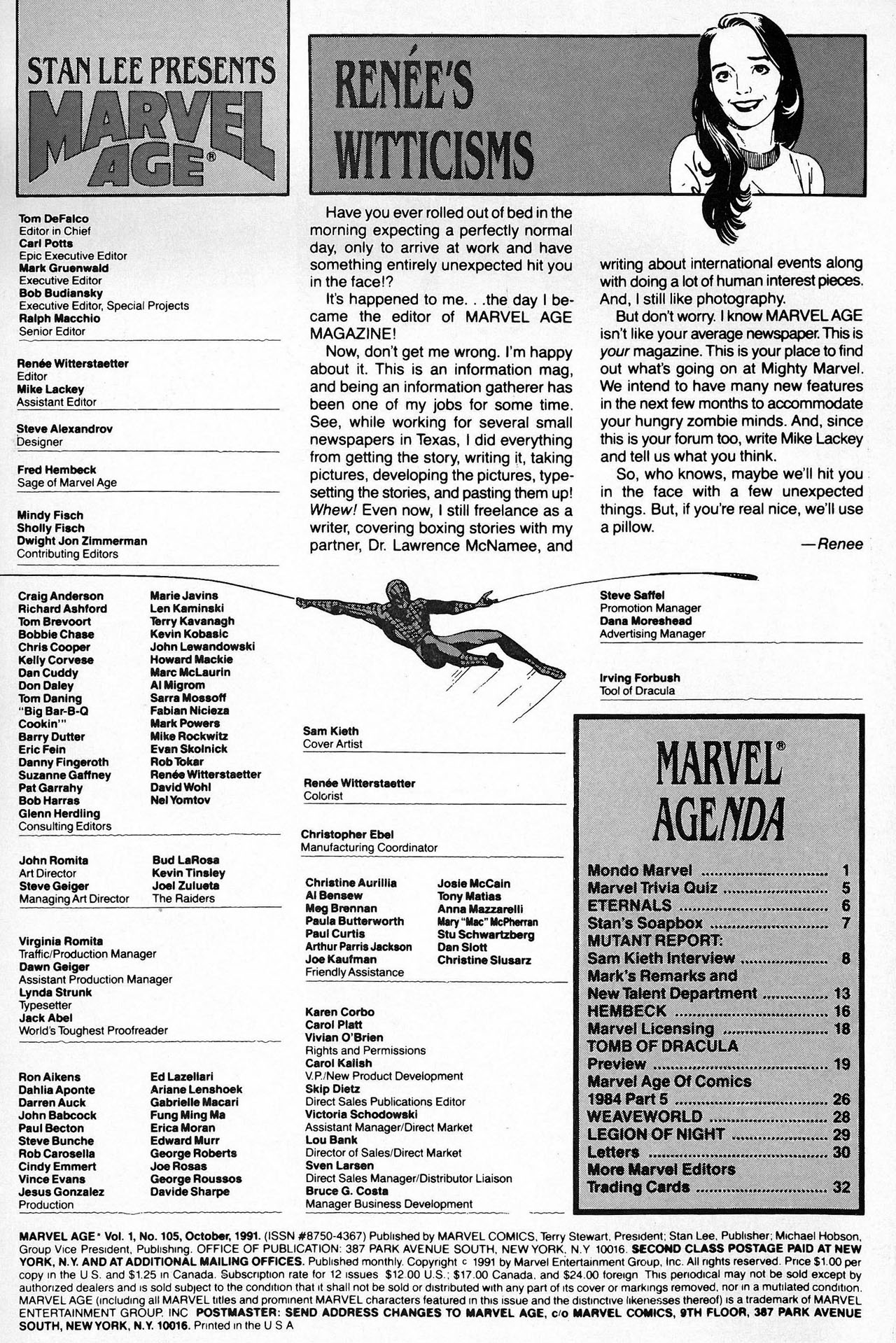 Read online Marvel Age comic -  Issue #105 - 2