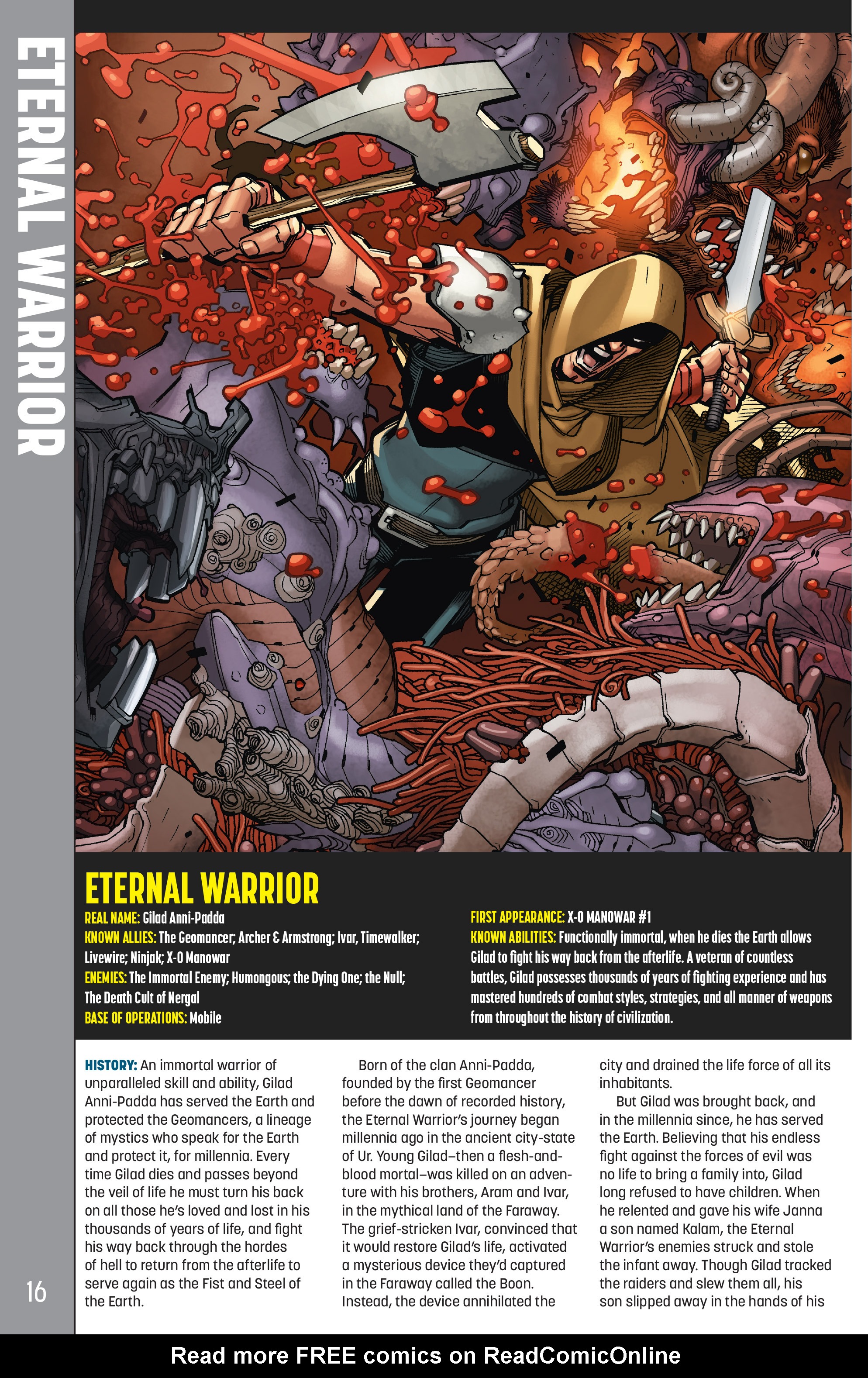 Read online Valiant Universe Handbook 2016 Edition comic -  Issue # Full - 16