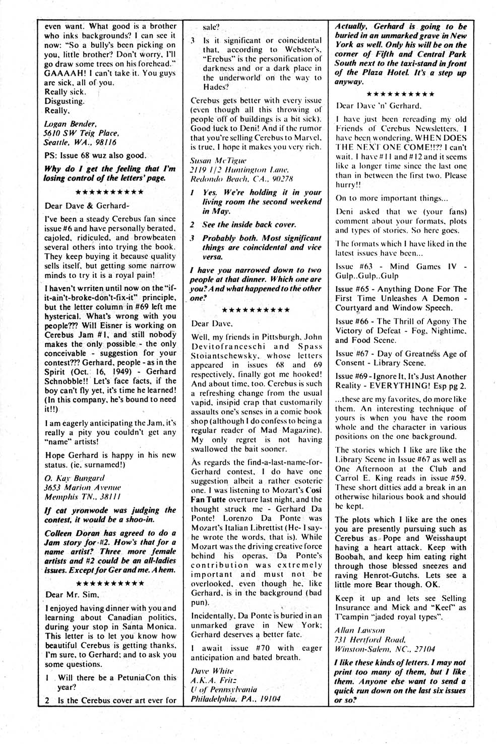 Read online Cerebus comic -  Issue #71 - 32