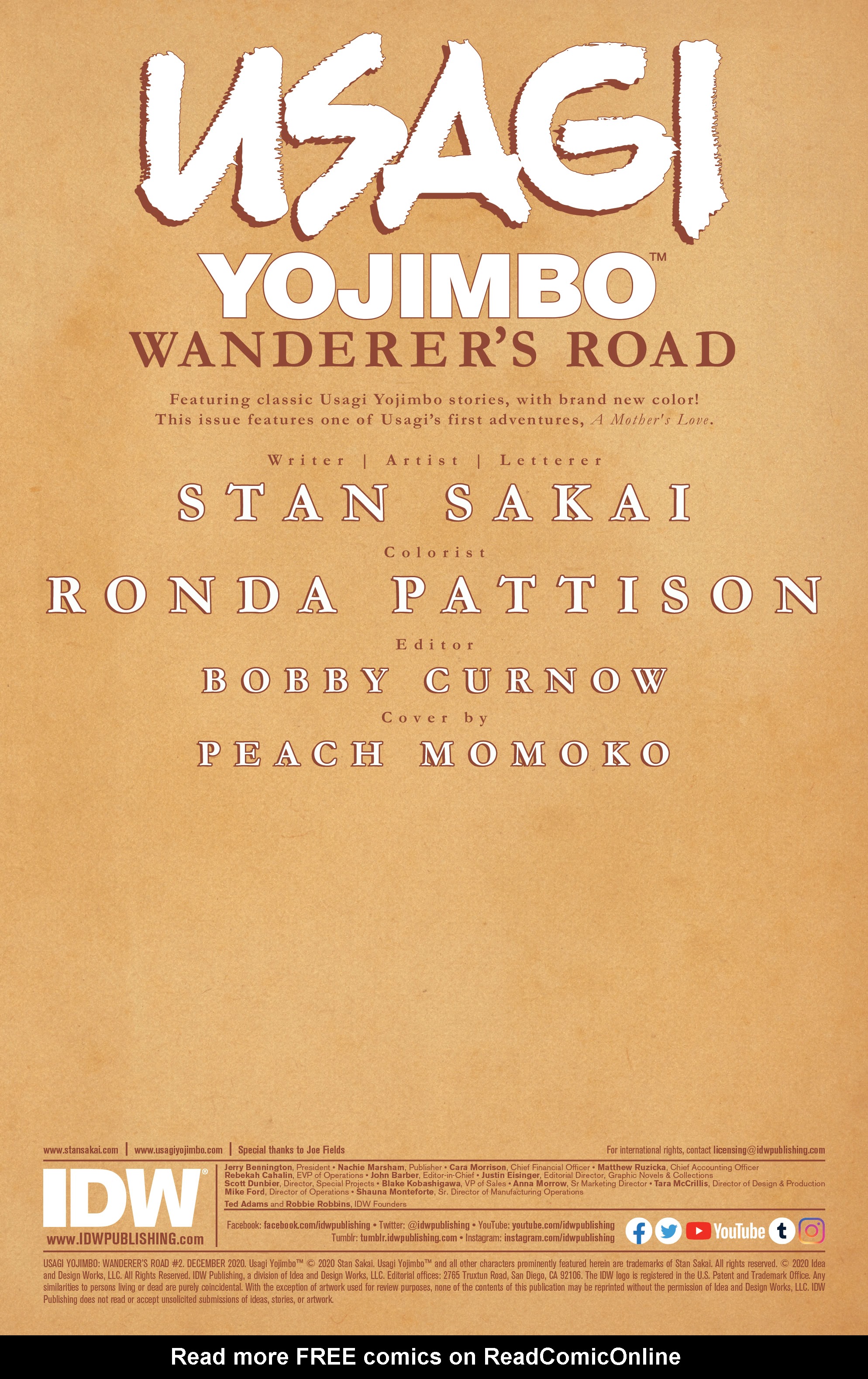 Read online Usagi Yojimbo: Wanderer’s Road comic -  Issue #2 - 2