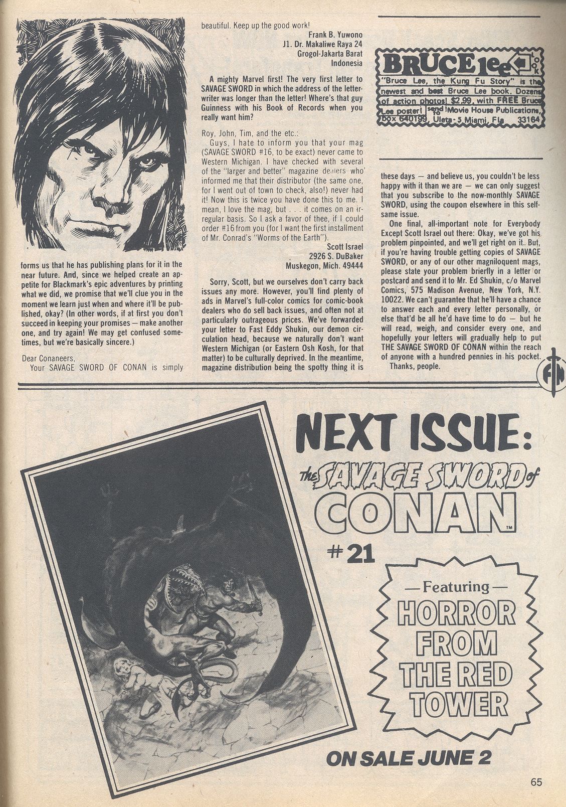 Read online The Savage Sword Of Conan comic -  Issue #20 - 65