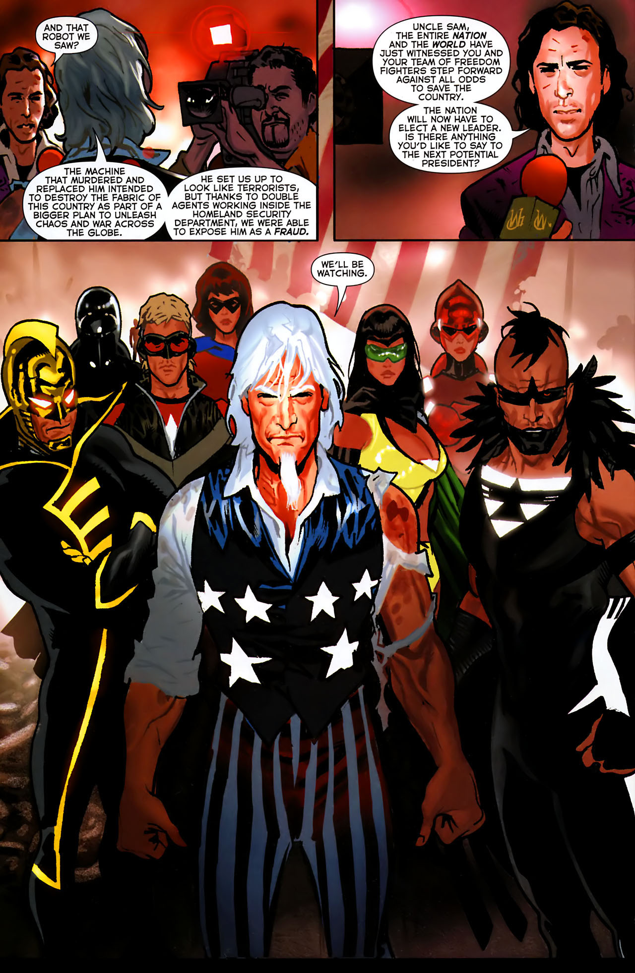 Read online Uncle Sam and the Freedom Fighters (2006) comic -  Issue #8 - 17